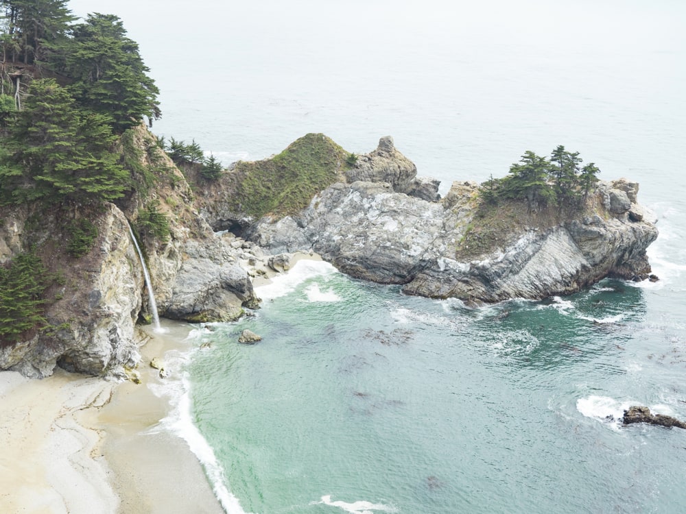 View of McWay Cove in Julia Pfeiffer Burns State Park